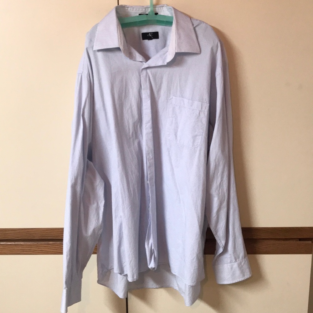 Men’s blue dress shirt Calvin Klein xxl 18/36/37